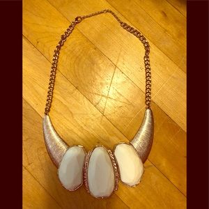 Cream statement necklace
